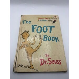 The Foot Book Dr. Suess 1968 1st Edition - Not Book Club - See Photos - Fair Con